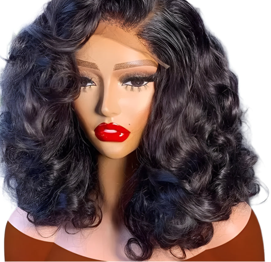 Opulence Wave Transparent Short Bob Lace Front Wig